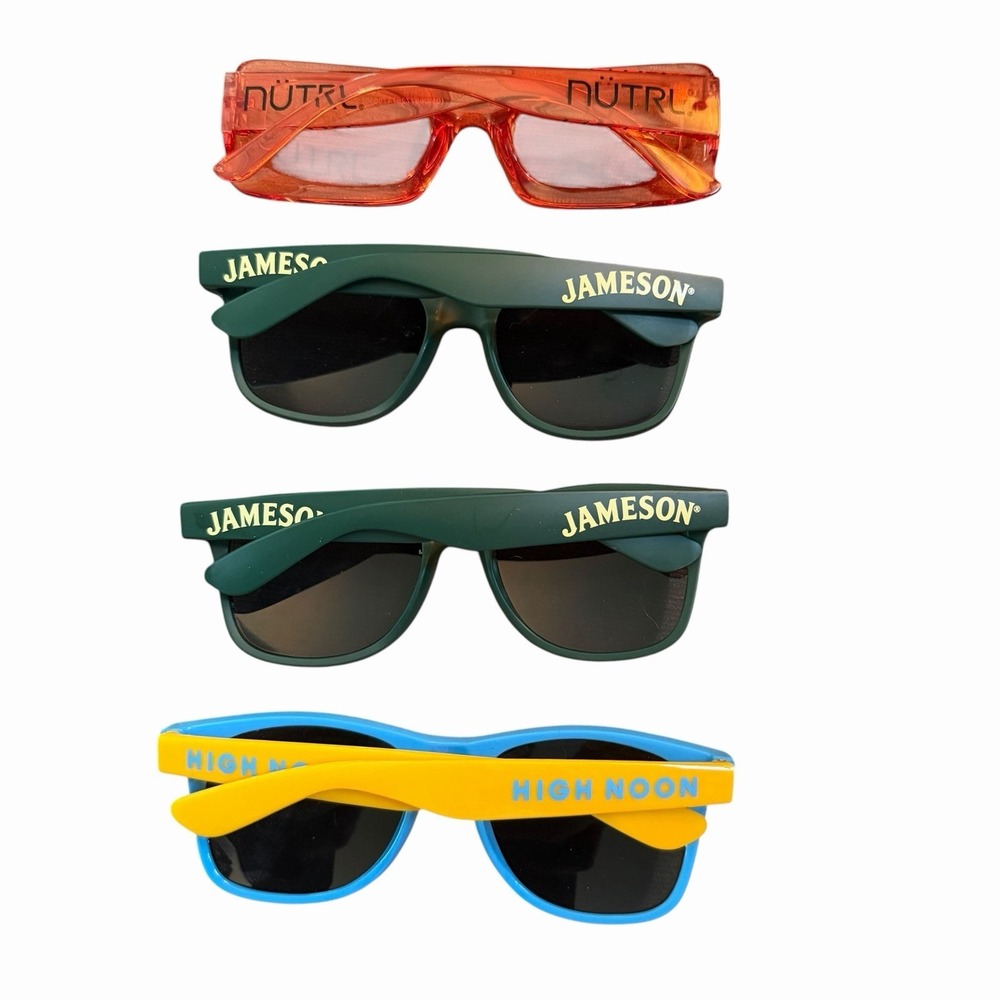 Lot 4 Sunglasses Jameson Irish Whisky High Noon Nutrl Promotional Retro  Novelty